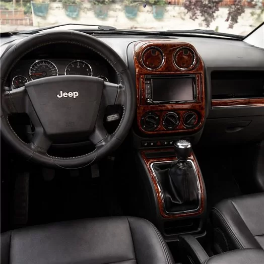 Chrysler Compass 01.07-01.10 3D Inleg dashboard Interieurset aansluitend en pasgemaakt op he 26-Teile