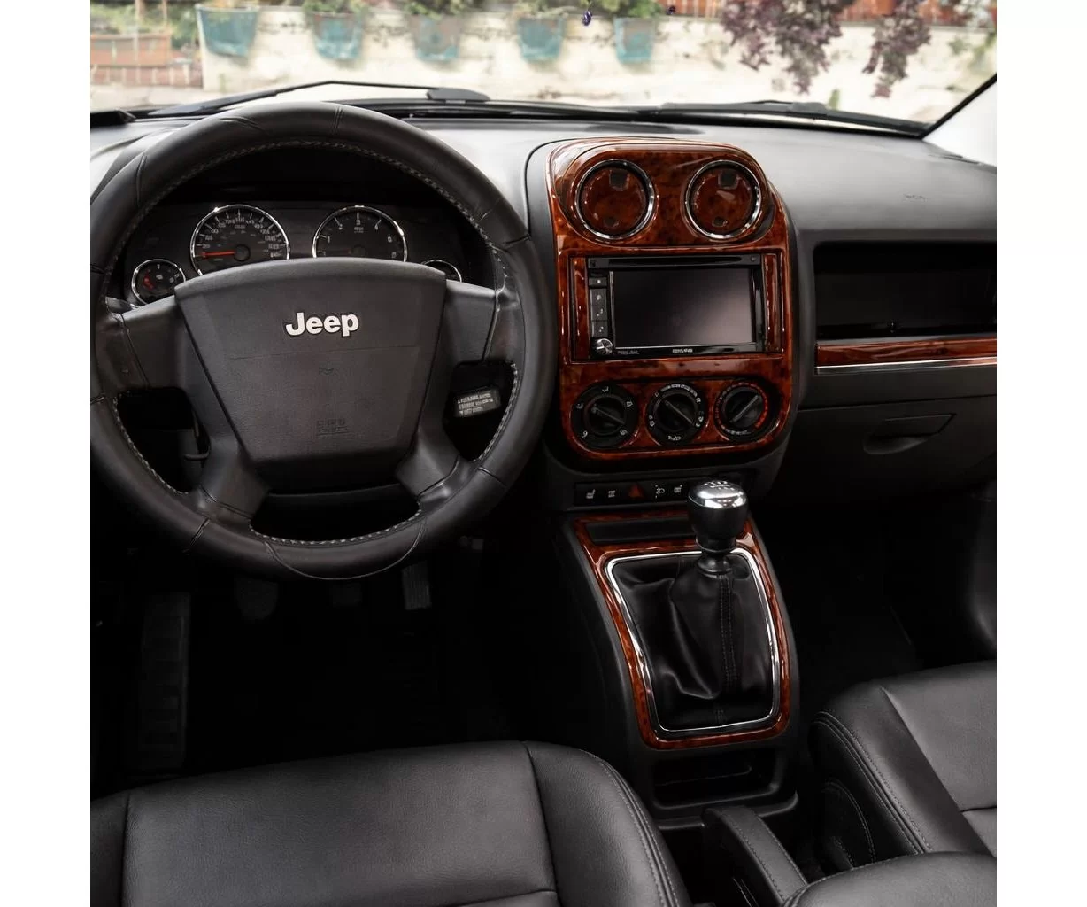 Chrysler Compass 01.07-01.10 3D Interior Dashboard Trim Kit Dash Trim Dekor 26-Parts Chrysler Compass 01.07-01.10 3D Interior Dashboard Trim Kit Dash Trim Dekor 26-Parts