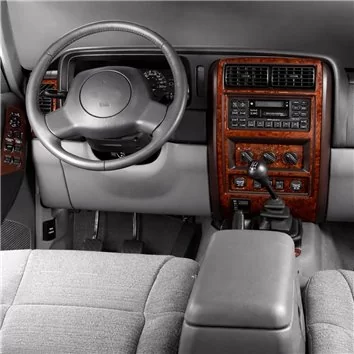 Chrysler Cherokee 04.1997 3D Inleg dashboard Interieurset aansluitend en pasgemaakt op he 9-Teile