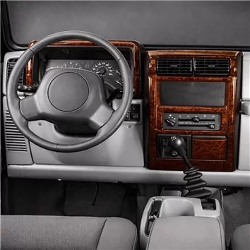 Chrysler Wrangler 09.1996 Habillage Décoration de Tableau de Bord 10-Pièce