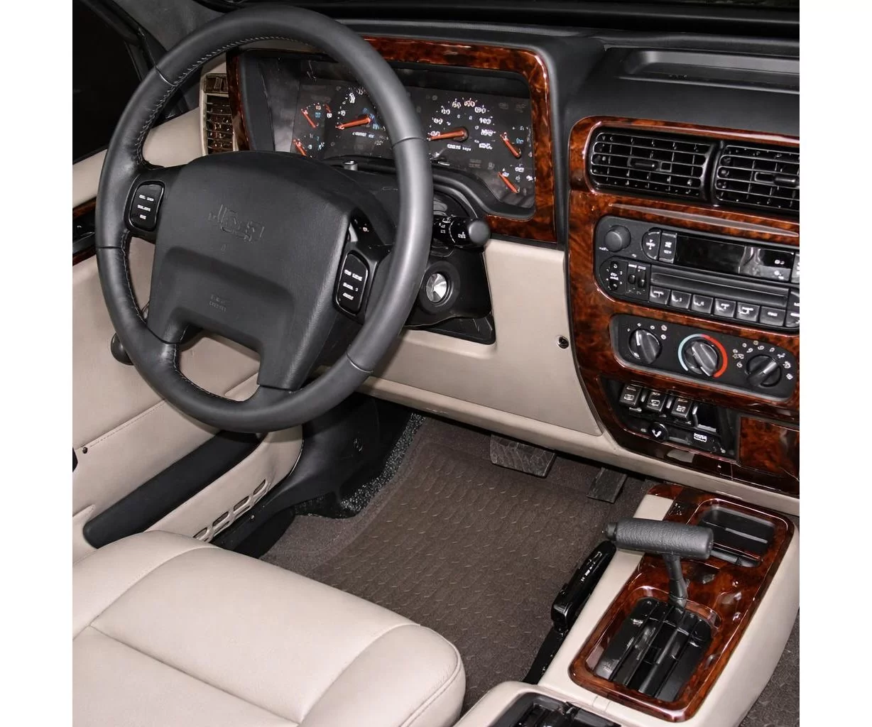 Jeep Wrangler 2003 Mittelkonsole Armaturendekor WHZ Cockpit Dekor 14 Teilige Jeep Wrangler 2003 Mittelkonsole Armaturendekor WHZ Cockpit Dekor 14 Teilige