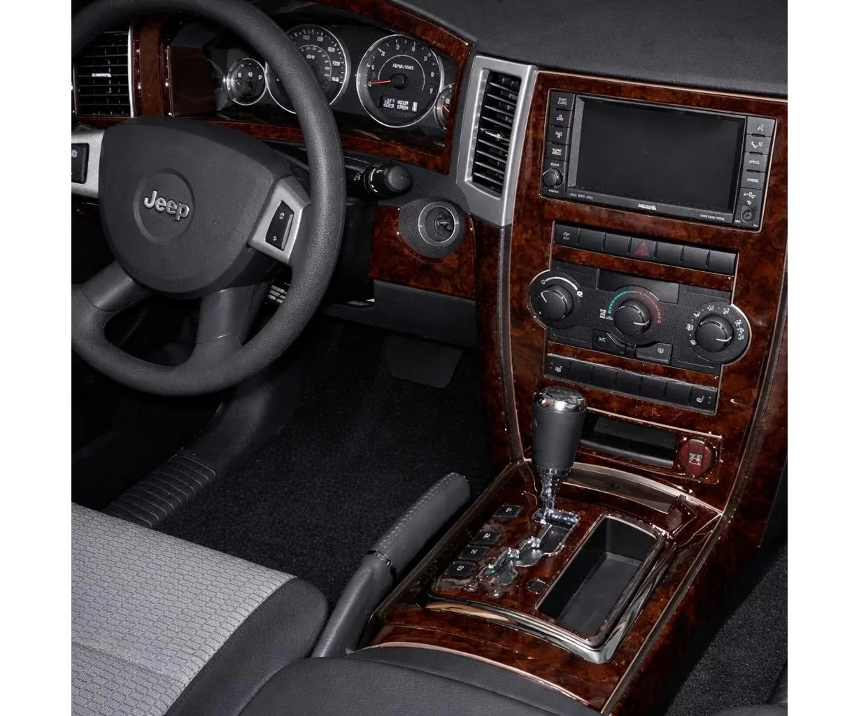 Jeep Grand Cherokee 2008-2010 Full Universal Set BD Interieur Dashboard Bekleding Volhouder Jeep Grand Cherokee 2008-2010 Full Universal Set BD Interieur Dashboard Bekleding Volhouder