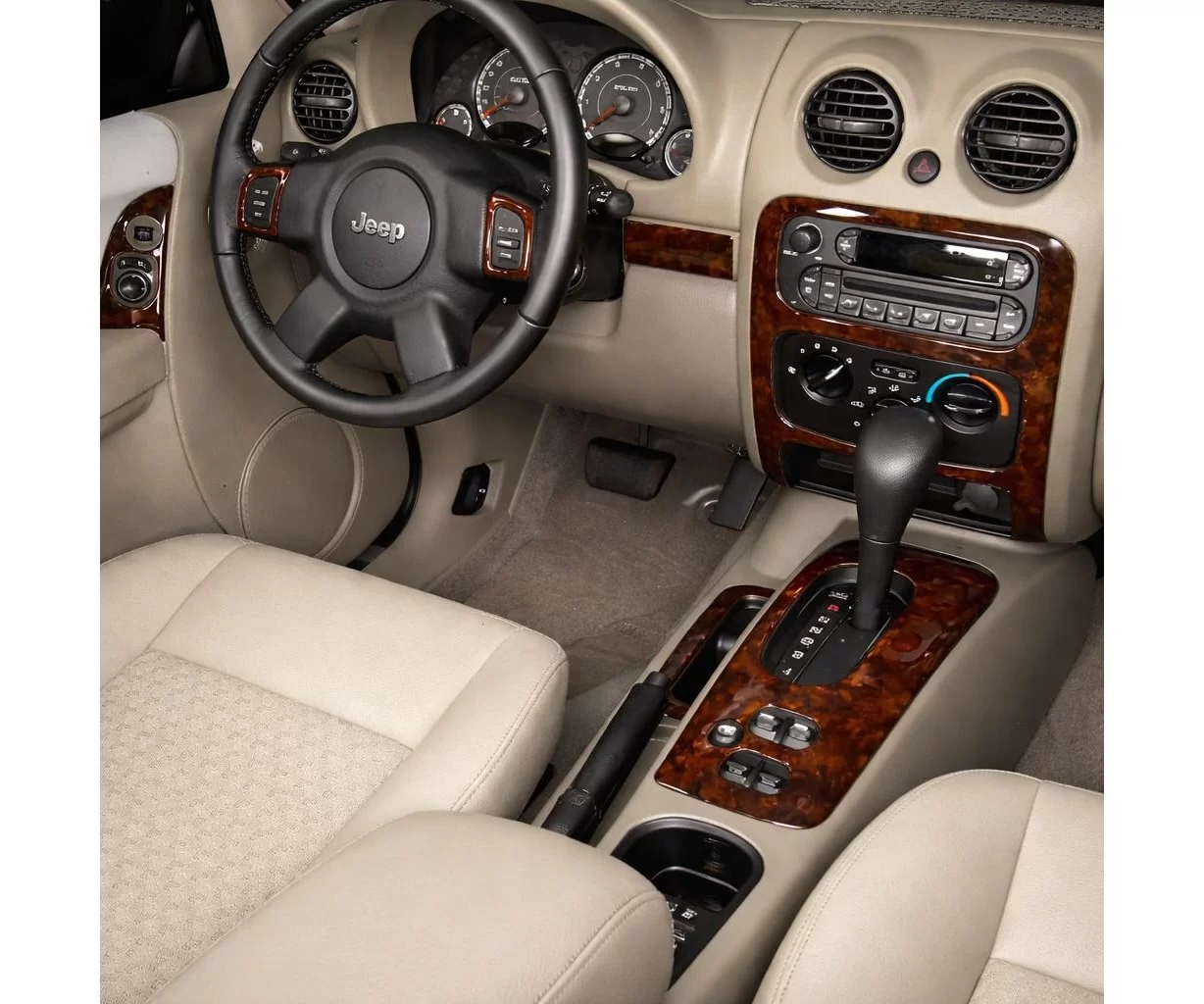 Jeep Liberty 2005-2007 Grundset BD innenausstattung armaturendekor cockpit dekor