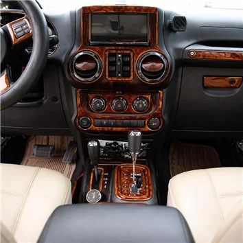 Jeep Wrangler 2011-2017 Habillage Décoration de Tableau de Bord 25 Pièce Jeep Wrangler 2011-2017 Habillage Décoration de Tableau de Bord 25 Pièce
