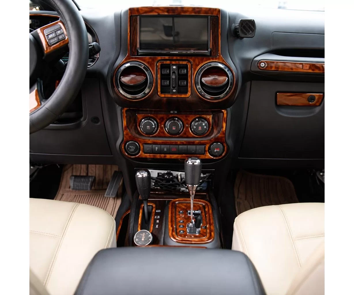 Jeep Wrangler 2011-2017 Habillage Décoration de Tableau de Bord 25 Pièce Jeep Wrangler 2011-2017 Habillage Décoration de Tableau de Bord 25 Pièce