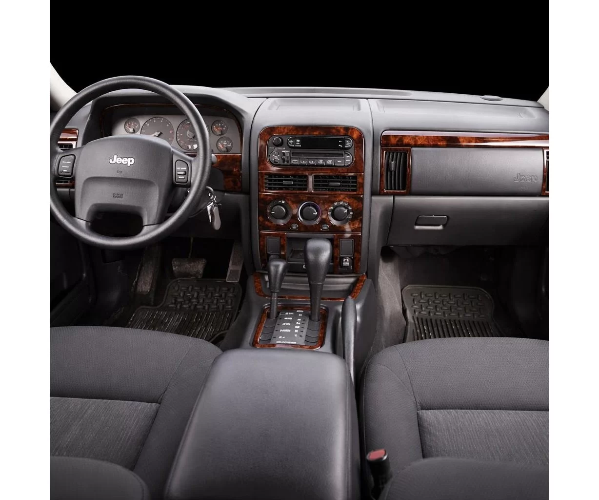 Jeep Grand Cherokee 2003-2004 Voll Satz, Overland, Limited, Laredo BD innenausstattung armaturendekor cockpit dekor