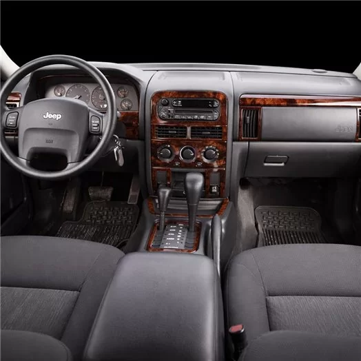 Jeep Grand Cherokee 2003-2004 Basic Set, Overland, Limited, Laredo Interior BD Dash Trim Kit Jeep Grand Cherokee 2003-2004 Basic Set, Overland, Limited, Laredo Interior BD Dash Trim Kit