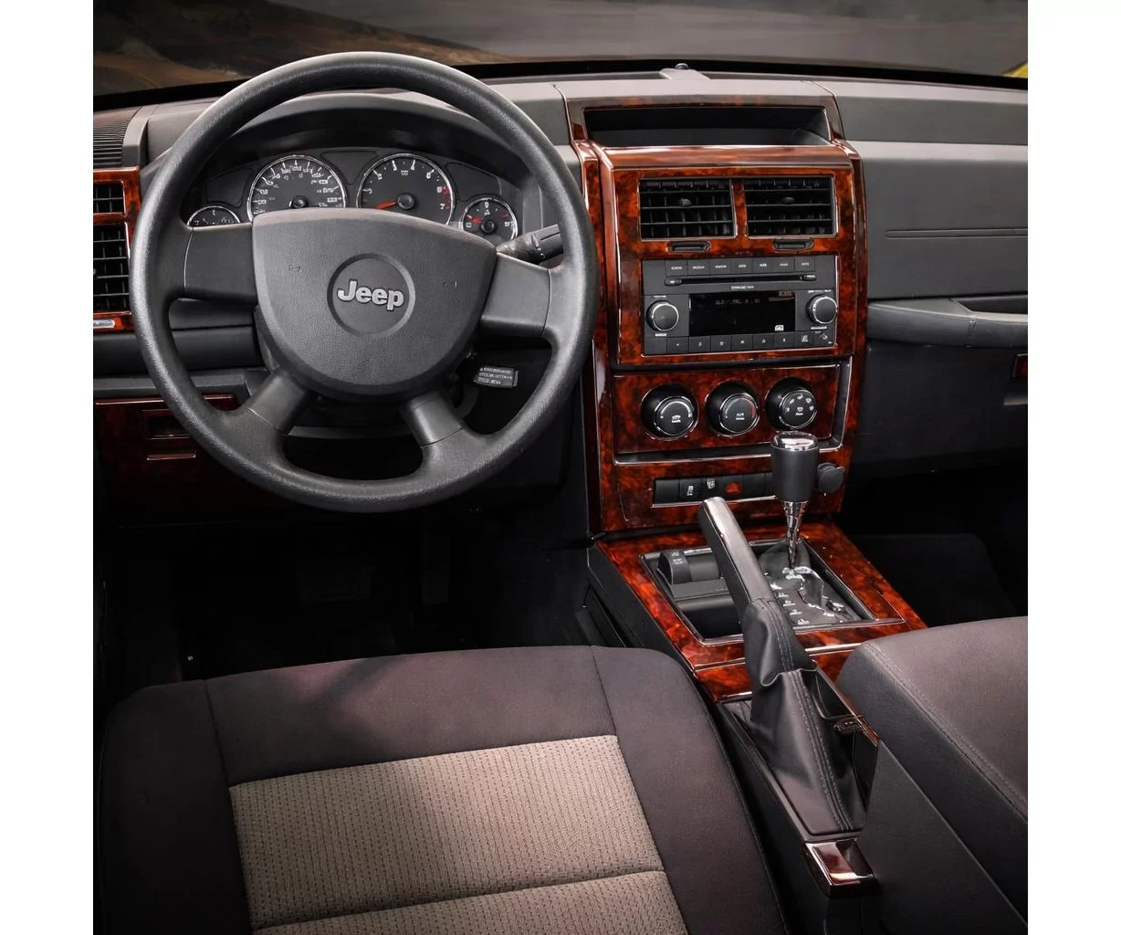 Jeep Liberty 2008-UP Full Universal Set, Manual Gear Box Interior BD Dash Trim Kit Jeep Liberty 2008-UP Full Universal Set, Manual Gear Box Interior BD Dash Trim Kit