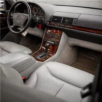 Mercedes Benz S Class 1997-1999 Full Set, Cover All OEM Wood Kit Mascherine sagomate per rivestimento cruscotti 