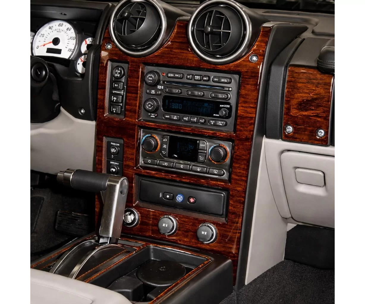 Hummer H2 2003-2007 Basic Mascherine sagomate per rivestimento cruscotti 