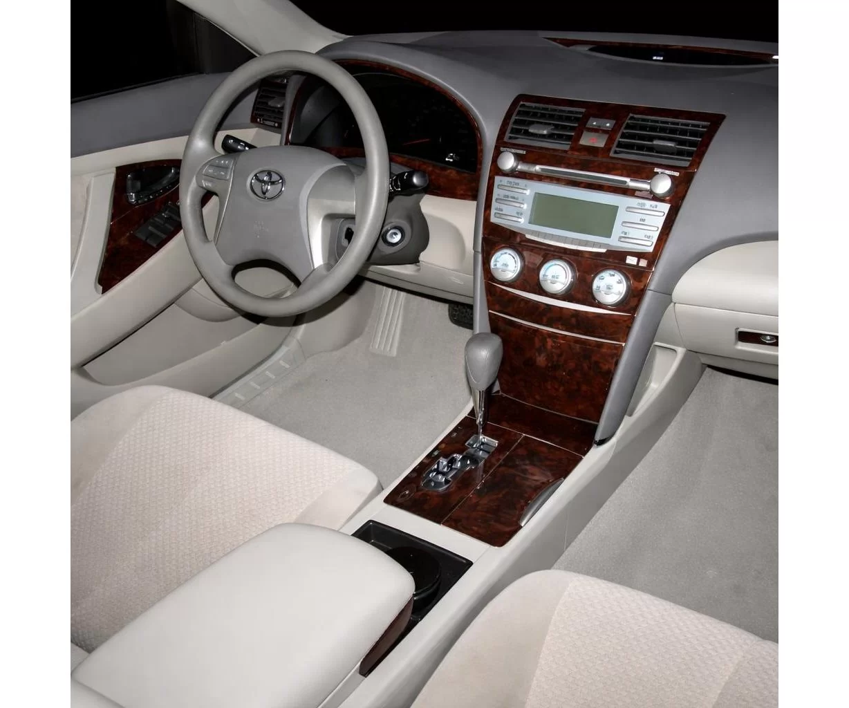 Toyota Camry 2007-2010 Basic Mascherine sagomate per rivestimento cruscotti 