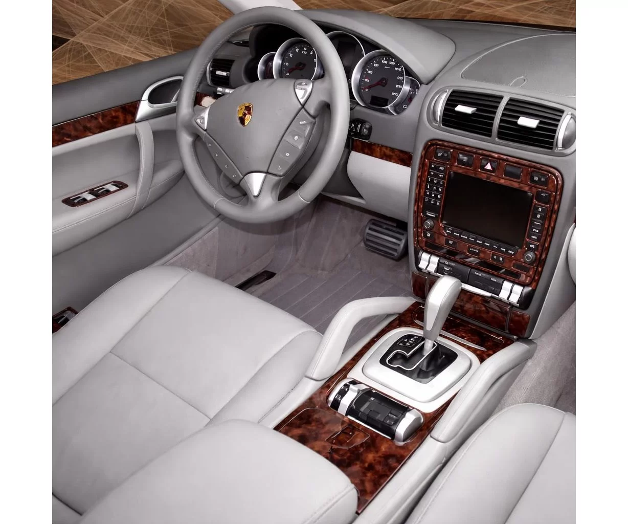 Porsche Cayenee 2003-UP With or Without NAVI Mascherine sagomate per rivestimento cruscotti