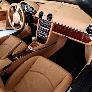 PORSCHE CAYMAN 2006-2008 Mittelkonsole Armaturendekor Cockpit Dekor 32 -Teile - 1 - habillage decor de tableau de bord 2