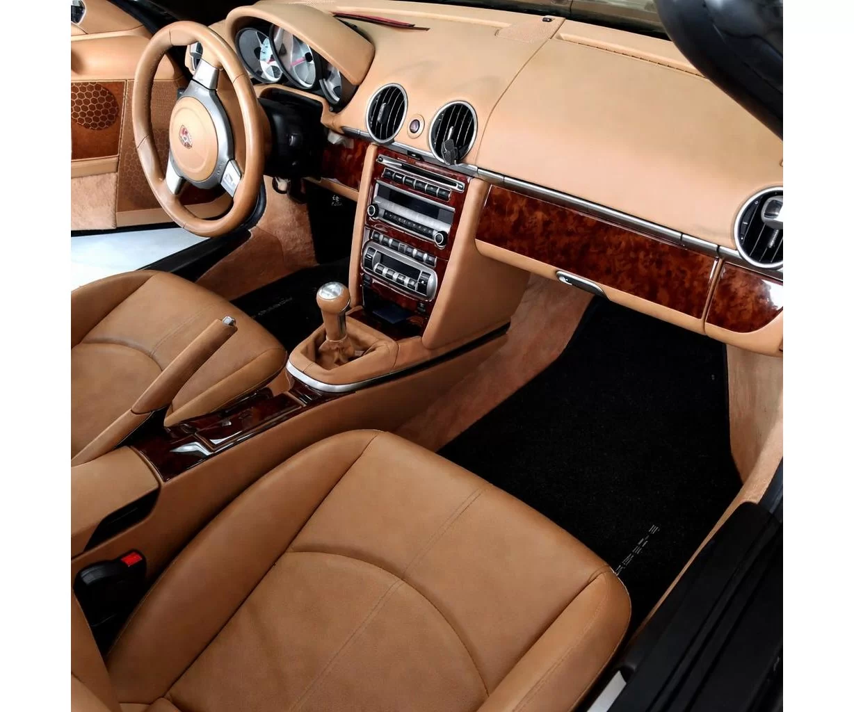 PORSCHE CAYMAN 2006-2008 Mittelkonsole Armaturendekor Cockpit Dekor 32-Teile