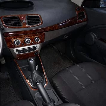 Renault Fluence 01.2010 3D Interior Dashboard Trim Kit Dash Trim Dekor 13-Parts