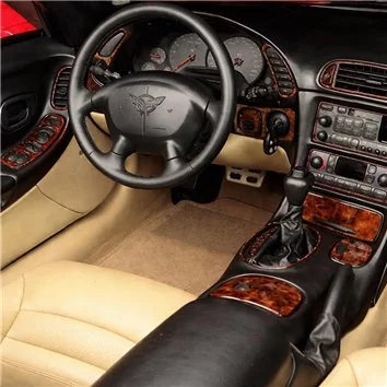 Chevrolet Corvette 09.1997 3D Interior Dashboard Trim Kit Dash Trim Dekor 13-Parts