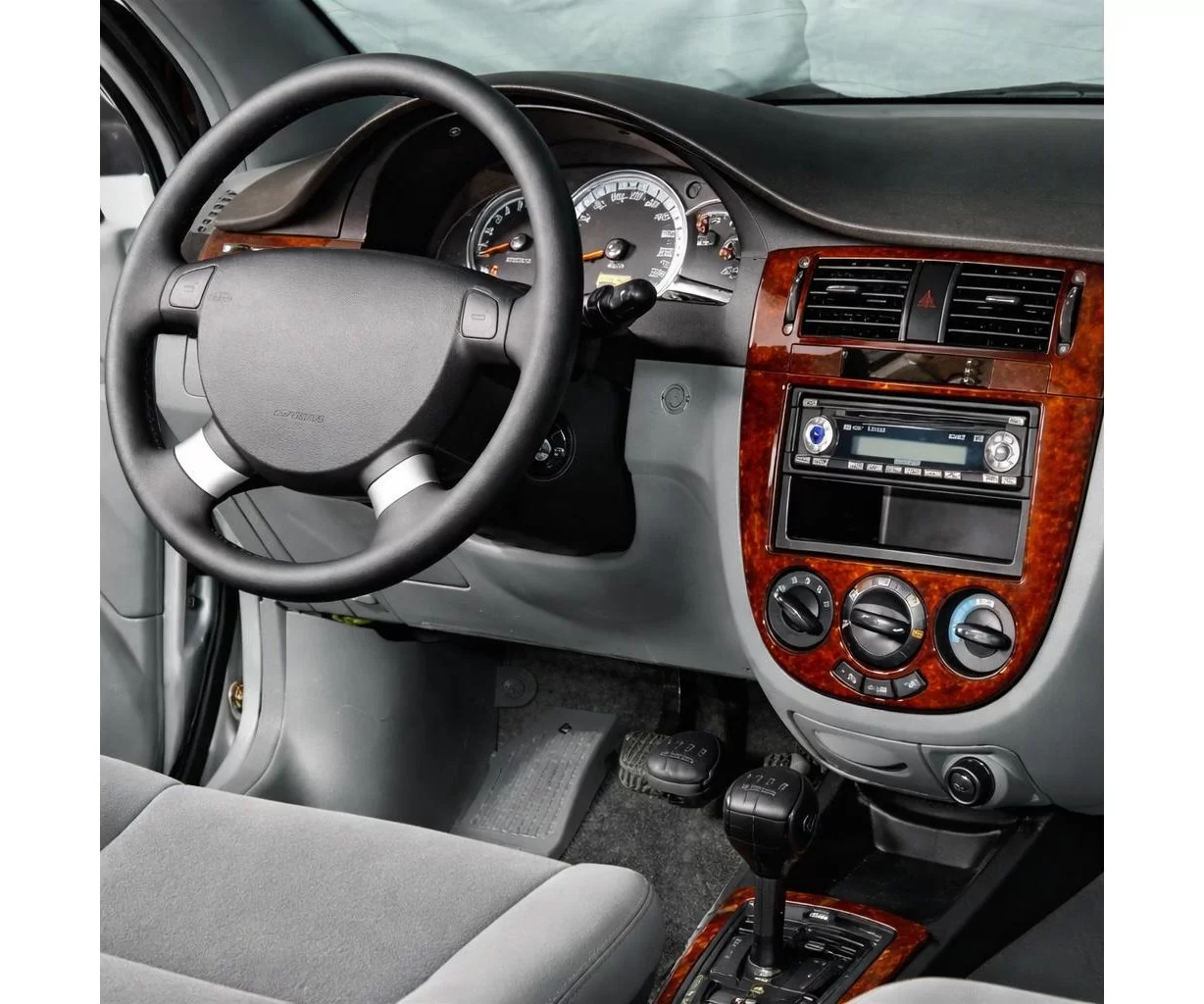 Chevrolet Lacetti HB 03.2004 3D Interior Dashboard Trim Kit Dash Trim Dekor 10-Parts