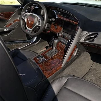 Chevrolet Corvette Coupe 2014-2020 Convertible Habillage Décoration de Tableau de Bord 38 Pièce