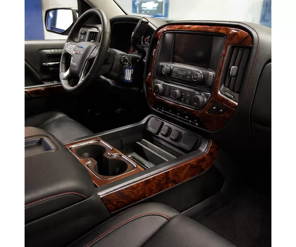 Chevrolet Silverado 1500 Double Cab 2014-2018 Full Set BD Interieur Dashboard Bekleding Volhouder