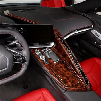 Chevrolet Corvette C8 2020 Convertible Habillage Décoration de Tableau de Bord 23 Pièce