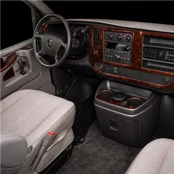 Chevrolet Express 2008-2020 Habillage Décoration de Tableau de Bord 24 Pièce