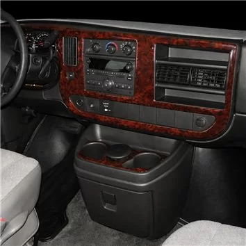 Chevrolet Express 2008-2020 Habillage Décoration de Tableau de Bord 24 Pièce