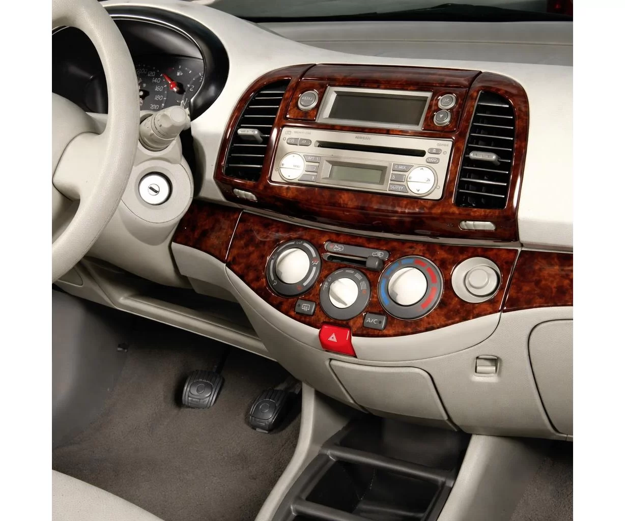 Nissan Micra 01.03 12.09 3D Inleg dashboard Interieurset aansluitend en pasgemaakt op he 11-Teile