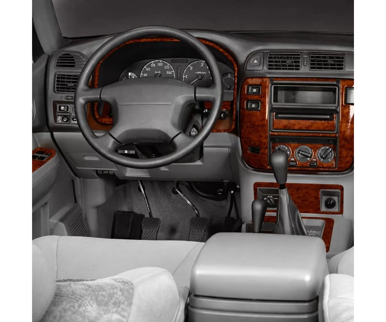 Nissan Patrol 03.98-01.00 3D Inleg dashboard Interieurset aansluitend en pasgemaakt op he 21-Teile