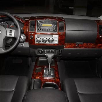 Nissan Navara D40 02.06-12.10 3D Inleg dashboard Interieurset aansluitend en pasgemaakt op he 12-Teile