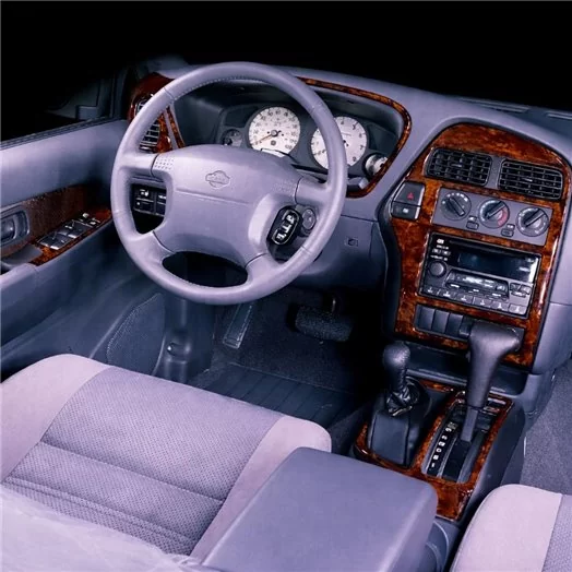 Nissan Pathfinder 09.96-12.01 3D Inleg dashboard Interieurset aansluitend en pasgemaakt op he 12-Teile