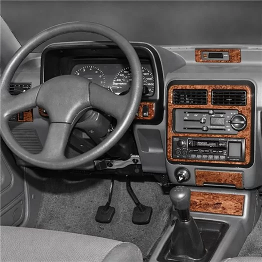 Kia Pride 03.1995 Habillage Décoration de Tableau de Bord 17-Pièce