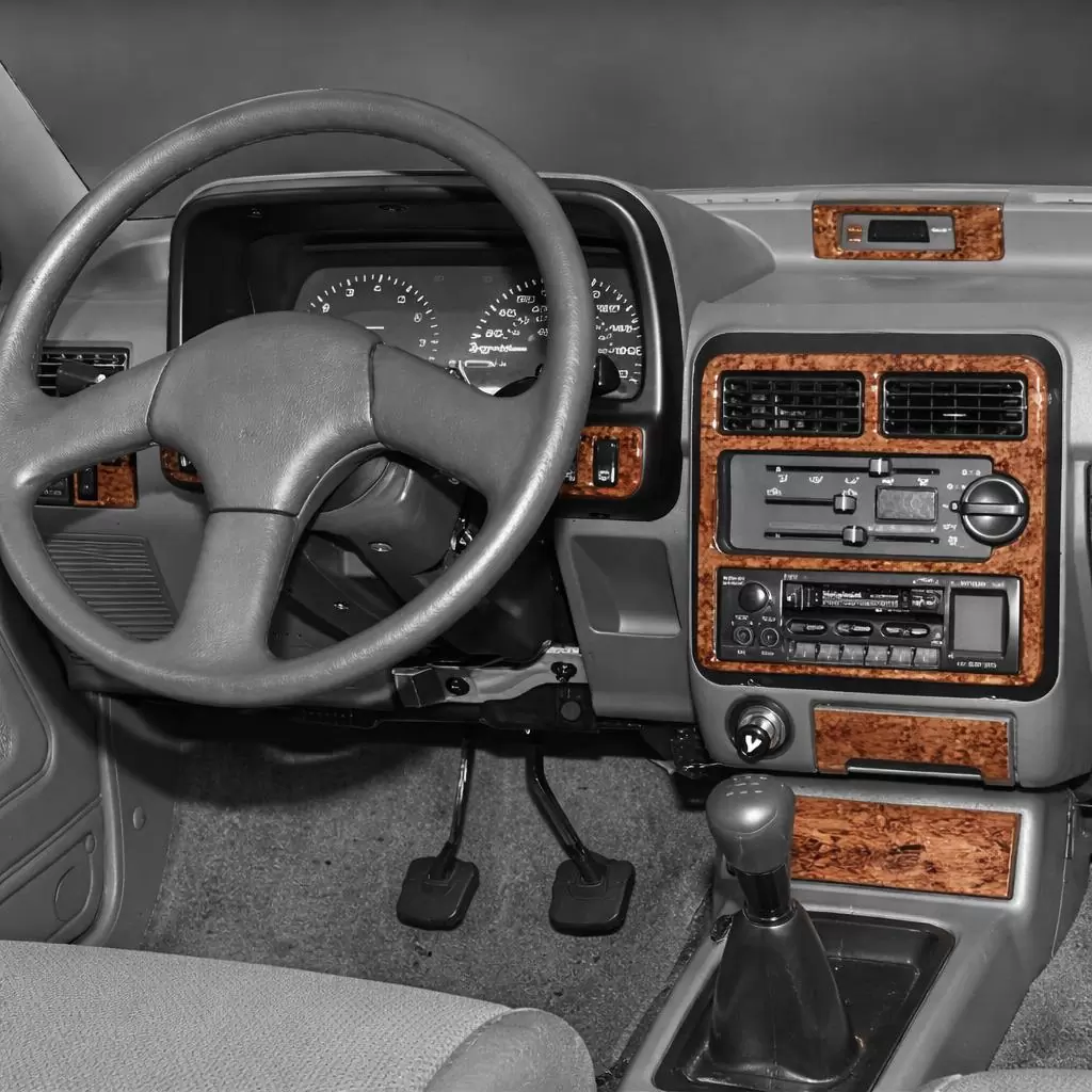Kia Pride 03.1995 3D Inleg dashboard Interieurset aansluitend en pasgemaakt op he 17-Teile