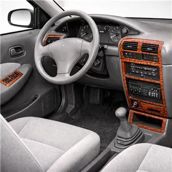 Kia Sephia 09.93-05.95 Habillage Décoration de Tableau de Bord 12-Pièce