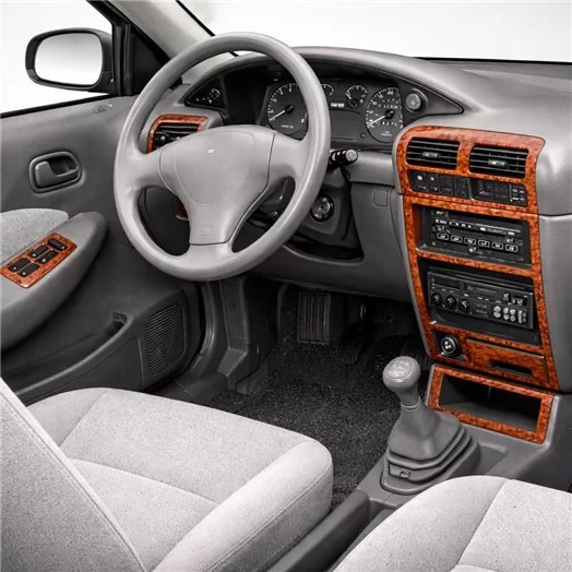 Kia Sephia 09.93-05.95 Mittelkonsole Armaturendekor Cockpit Dekor 12-Teile