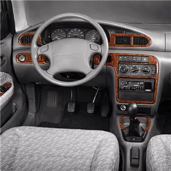 Kia Sephia 06.1995 Mittelkonsole Armaturendekor Cockpit Dekor 16-Teile