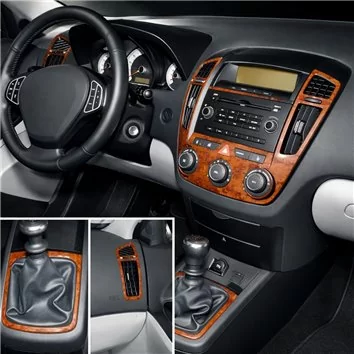 Kia Cee'd 01.2007 3D Interior Dashboard Trim Kit Dash Trim Dekor 8-Parts
