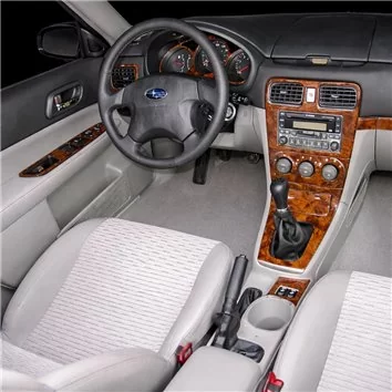 Subaru Forester 2007-2008 Full Set, Manual Gear Box, Manual Gearbox AC Interior BD Dash Trim Kit