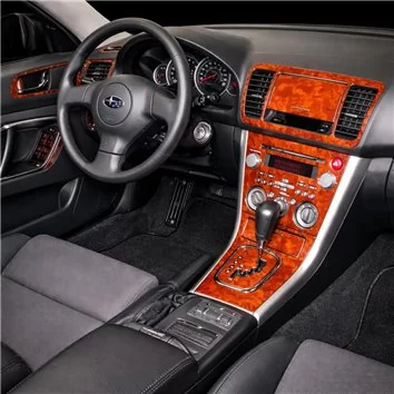 Subaru Legacy 2007-2009 Full Set, Manual Gear Box, Automatic AC Mascherine sagomate per rivestimento cruscotti 