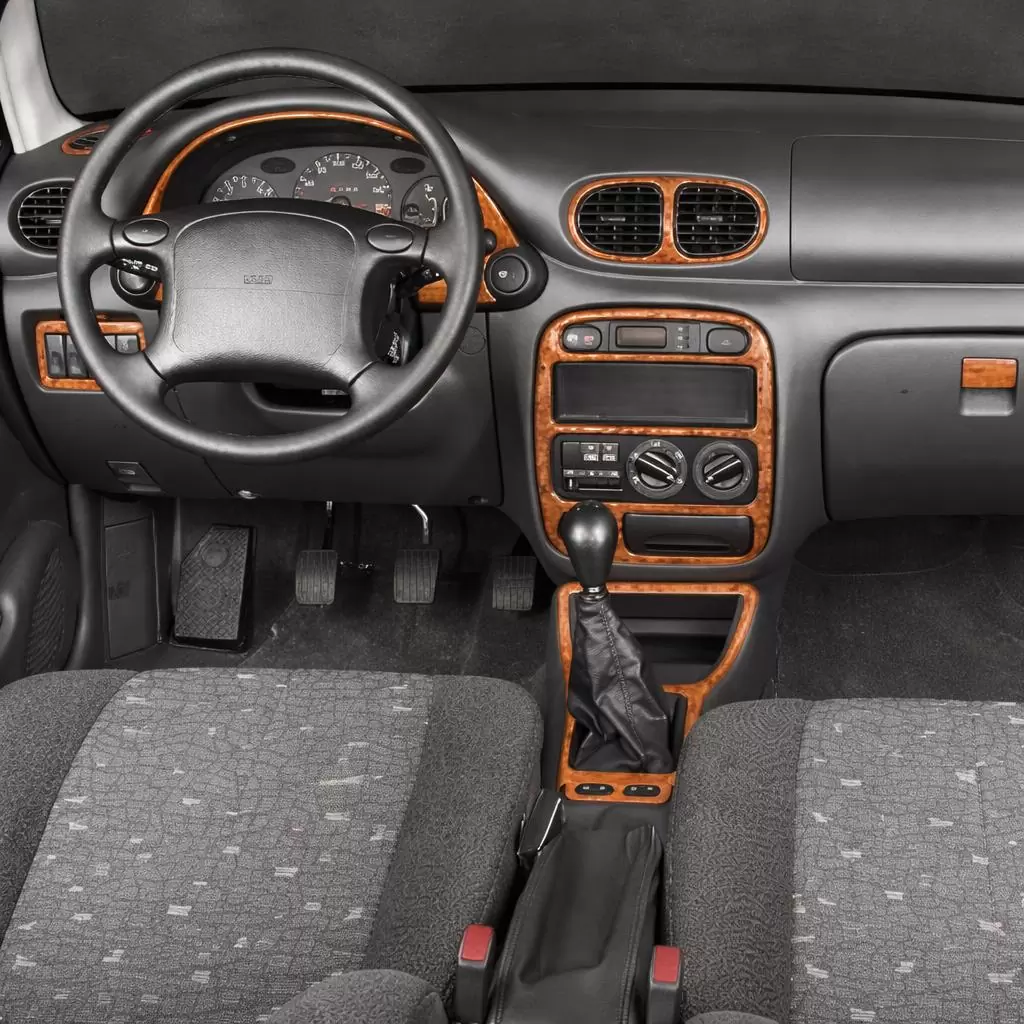 Hyundai Accent 09.94-12.00 Mittelkonsole Armaturendekor Cockpit Dekor 9-Teile