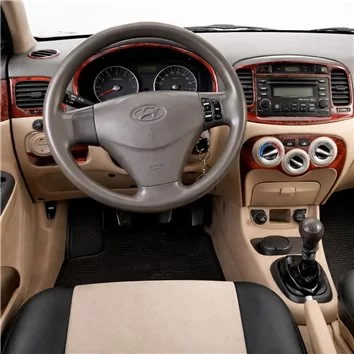 Hyundai Accent Era 01.06-12.10 Mittelkonsole Armaturendekor Cockpit Dekor 21-Teile
