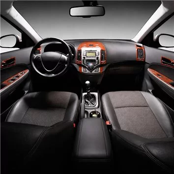 Hyundai I 30 09.2007 3D Interior Dashboard Trim Kit Dash Trim Dekor 9-Parts