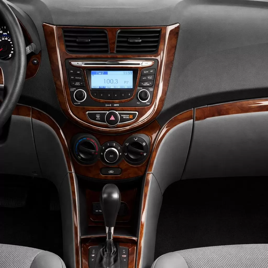 Hyundai Accent Blue 01.2011 Habillage Décoration de Tableau de Bord 18-Pièce