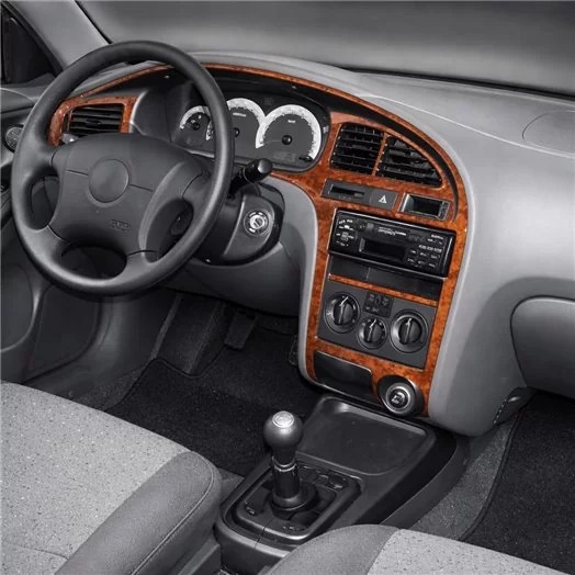 Hyundai Elantra 08.00-12.03 Mittelkonsole Armaturendekor Cockpit Dekor 8-Teile