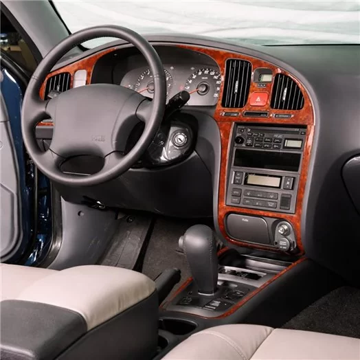 Hyundai Elantra 01.04-01.07 3D Interior Dashboard Trim Kit Dash Trim Dekor 10-Parts