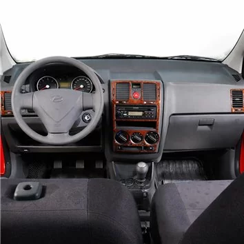 Hyundai Getz 09.05-12.10 3D Interior Dashboard Trim Kit Dash Trim Dekor 4-Parts