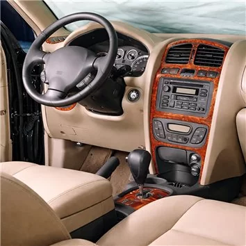 Hyundai Santafe 06.02-06.06 3D Interior Dashboard Trim Kit Dash Trim Dekor 9-Parts