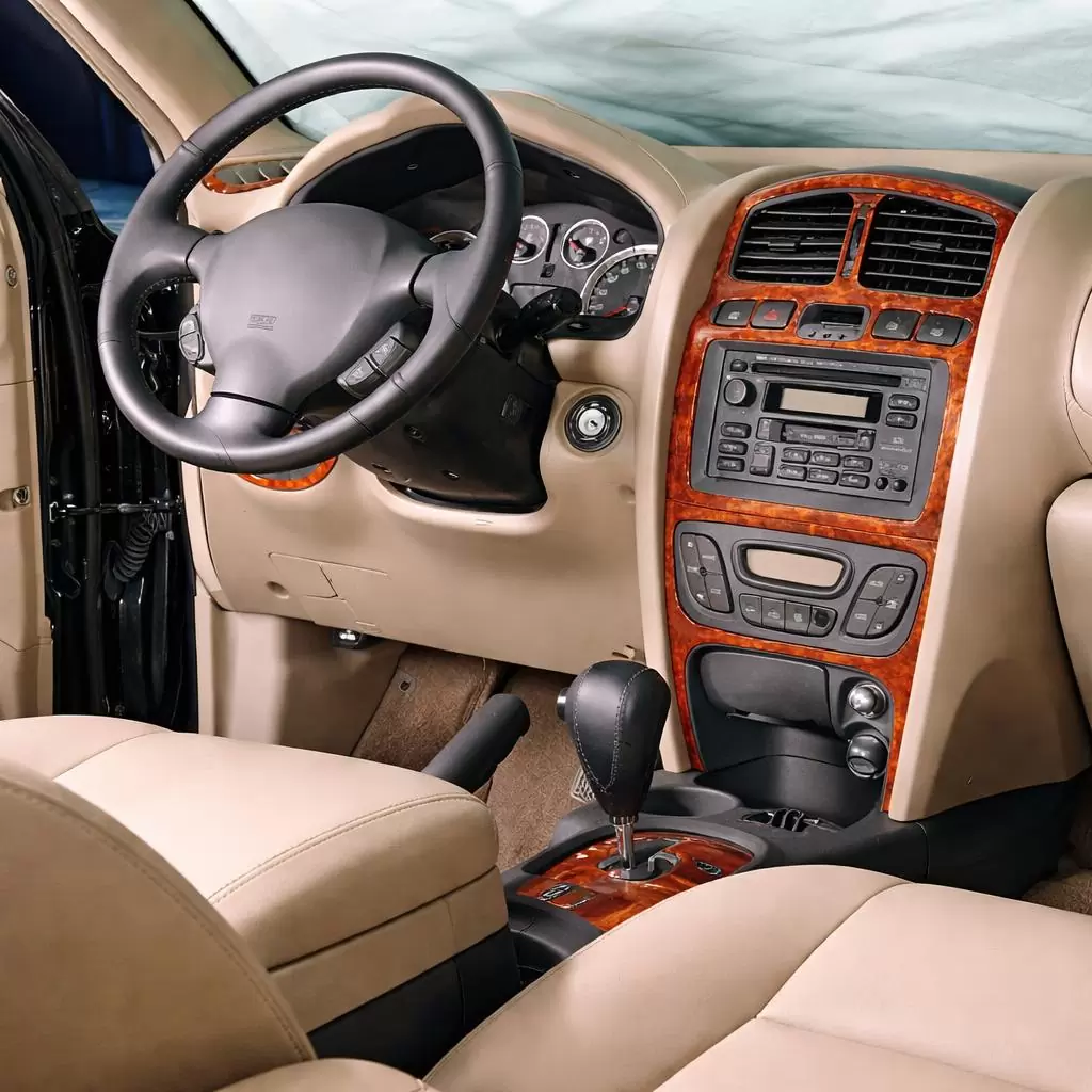 Hyundai Santafe 06.02-06.06 3D Inleg dashboard Interieurset aansluitend en pasgemaakt op he 9-Teile