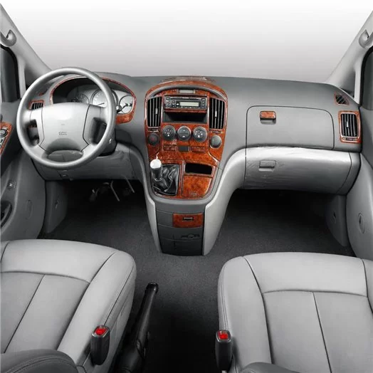 Hyundai H1 Full Set 03.2008 3D Interior Dashboard Trim Kit Dash Trim Dekor 32-Parts Hyundai H1 Full Set 03.2008 3D Interior Dashboard Trim Kit Dash Trim Dekor 32-Parts