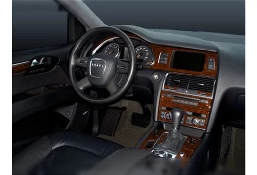 Audi Q7 2007-2014 Kit Rivestimento Cruscotto all'interno del veicolo Cruscotti personalizzati 27-Decori