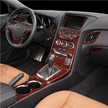 Hyundai Genesis Coupe 2010-2012 Full Set, Navigation system, Automatic Gearbox Interior BD Dash Trim Kit